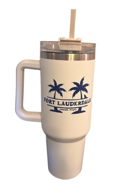 Fort Lauderdale 40oz Tumbler - White