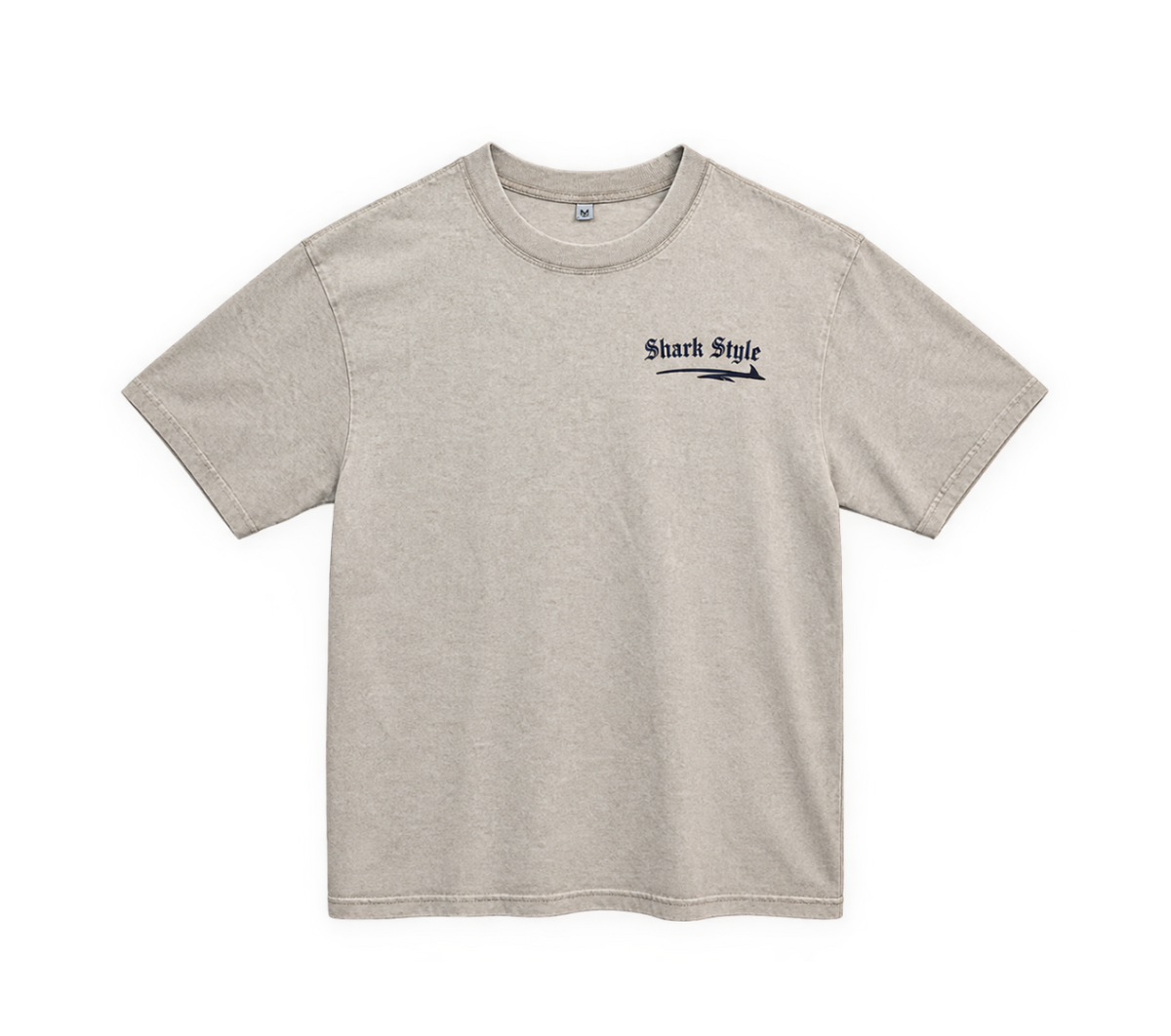 Compass Oversized Tee - Beige