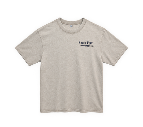 Compass Oversized Tee - Beige
