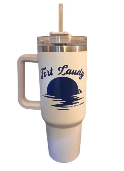 Fort Laudy 40oz Tumbler - White